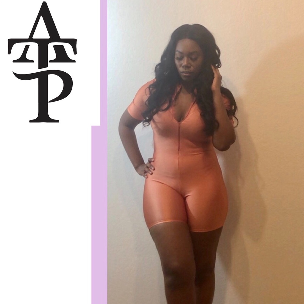 Orange One Piece Jumpsuit